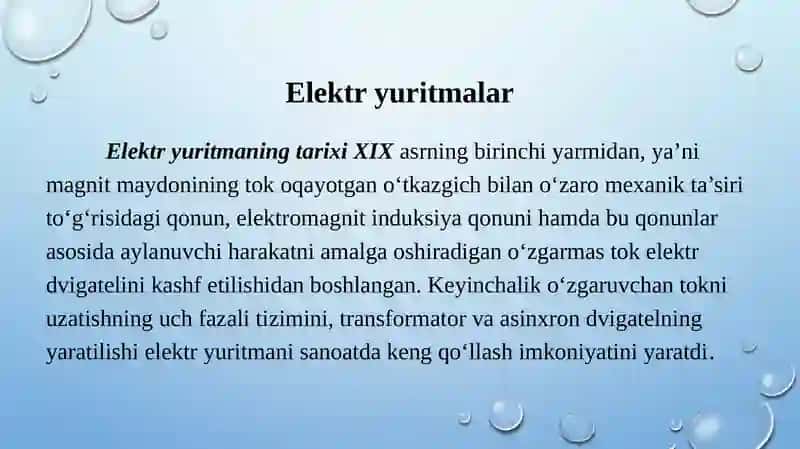Elektr Yuritmalar 3
