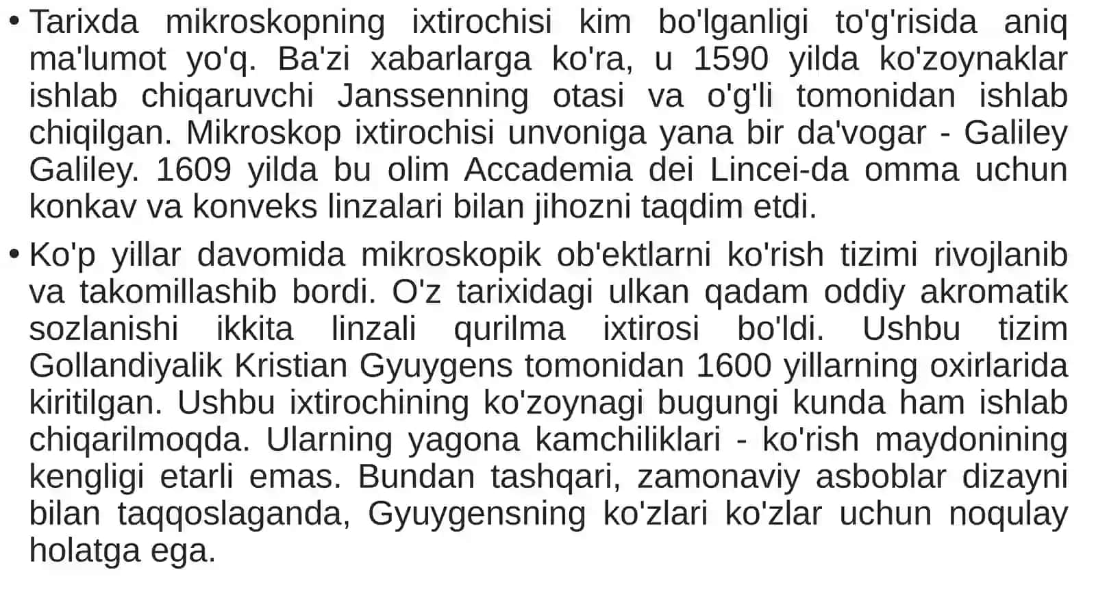 Mikroskop turlari va funksiyalari 3