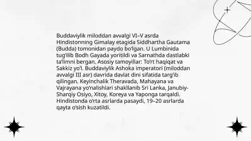 Jahon dinlari Buddaviylik dini 3