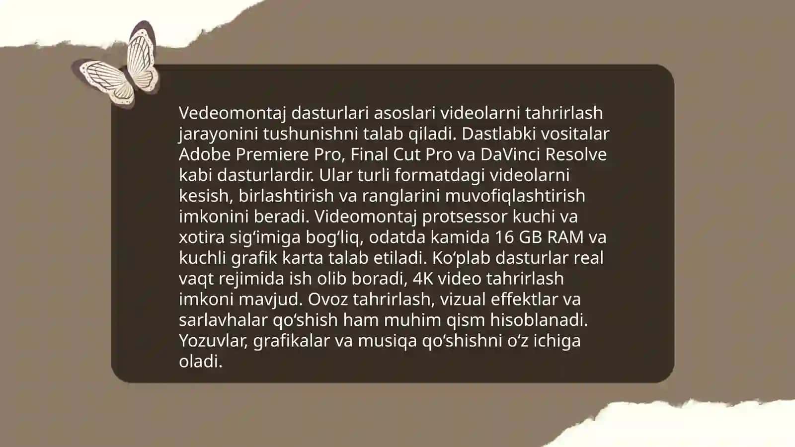Vedeomontaj Dasturlari 3