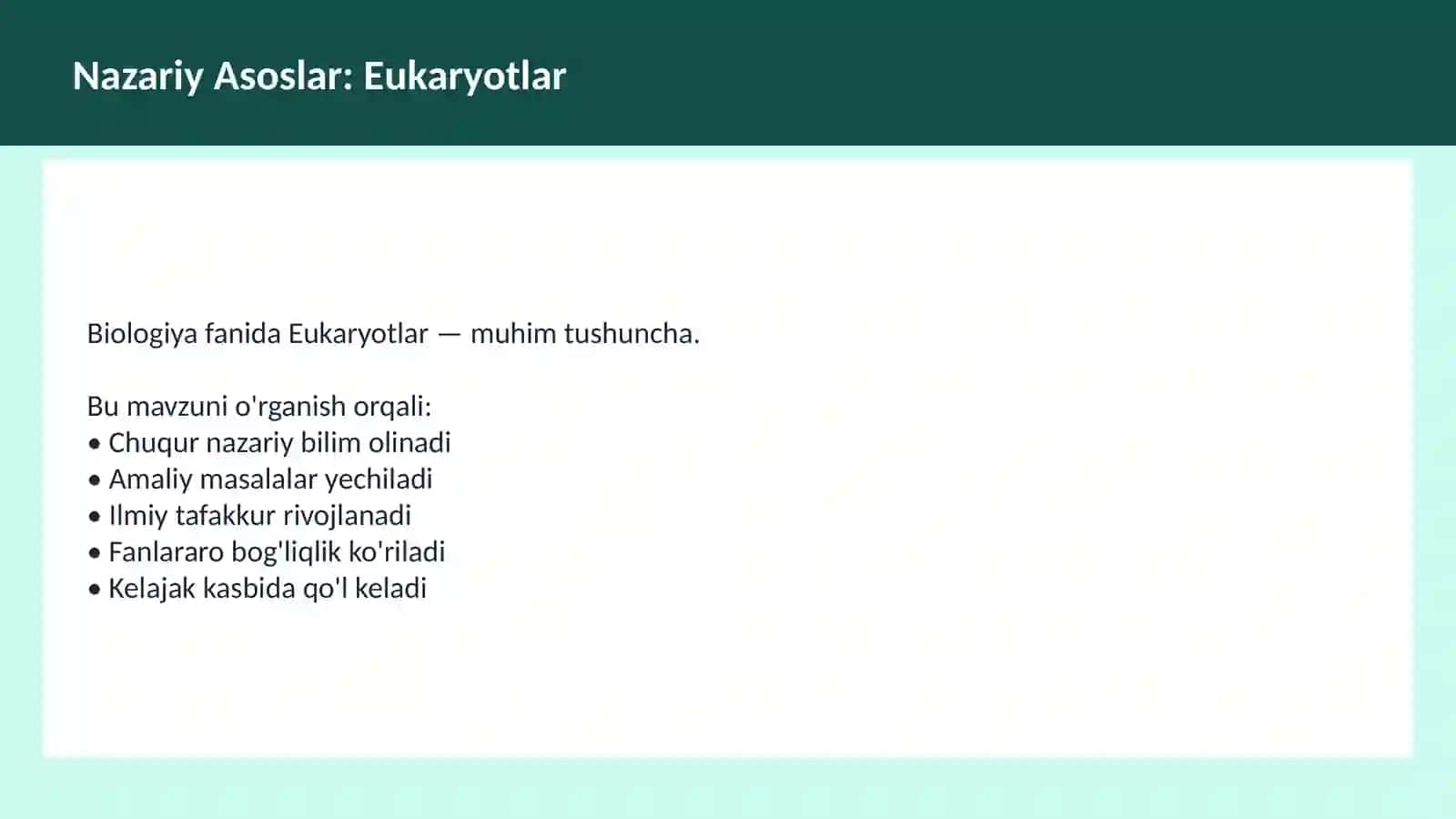 Hujayra Tuzilishi 3