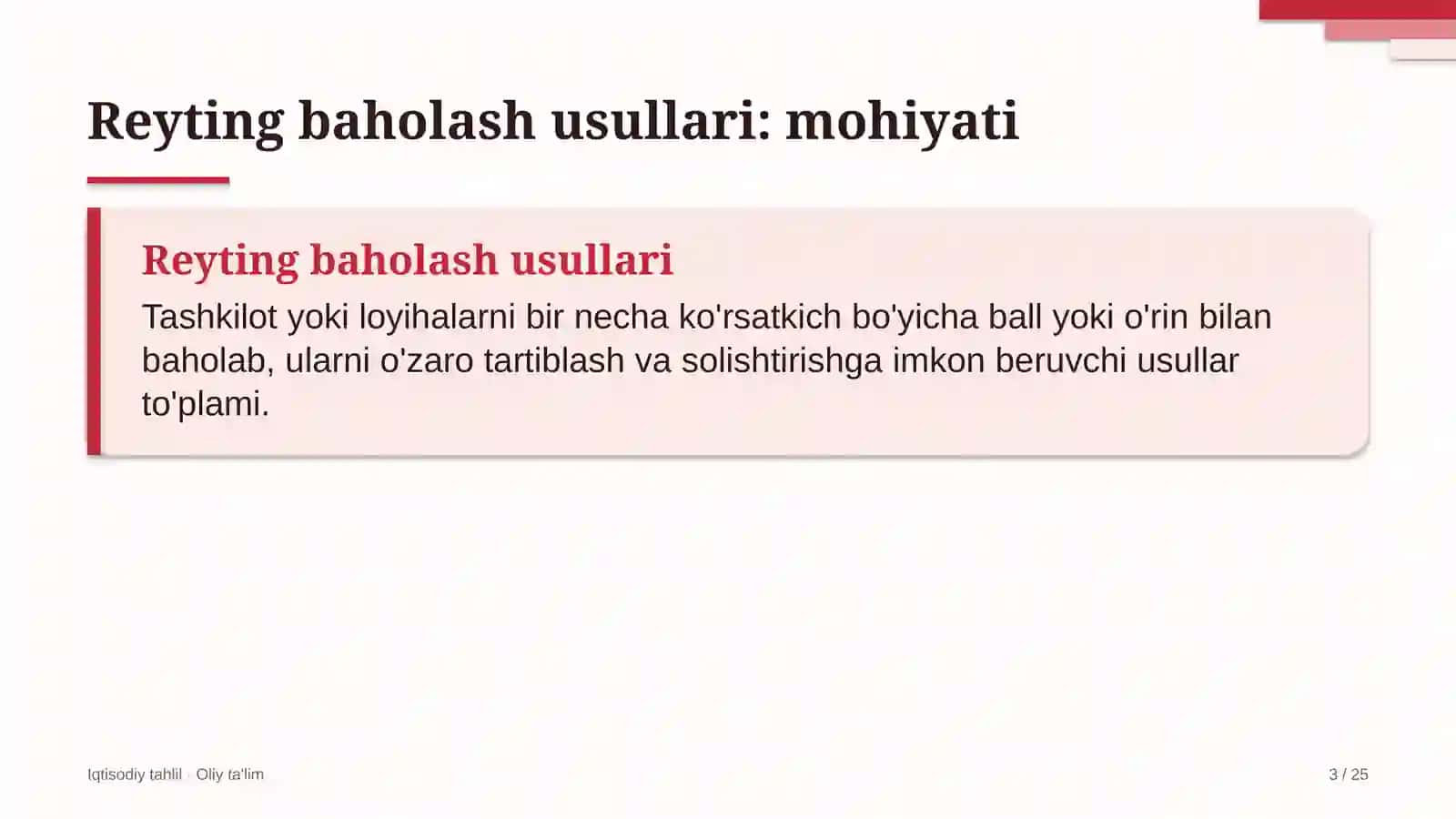 Yem-xashak yetishtirishda reyting baholash usullari 3
