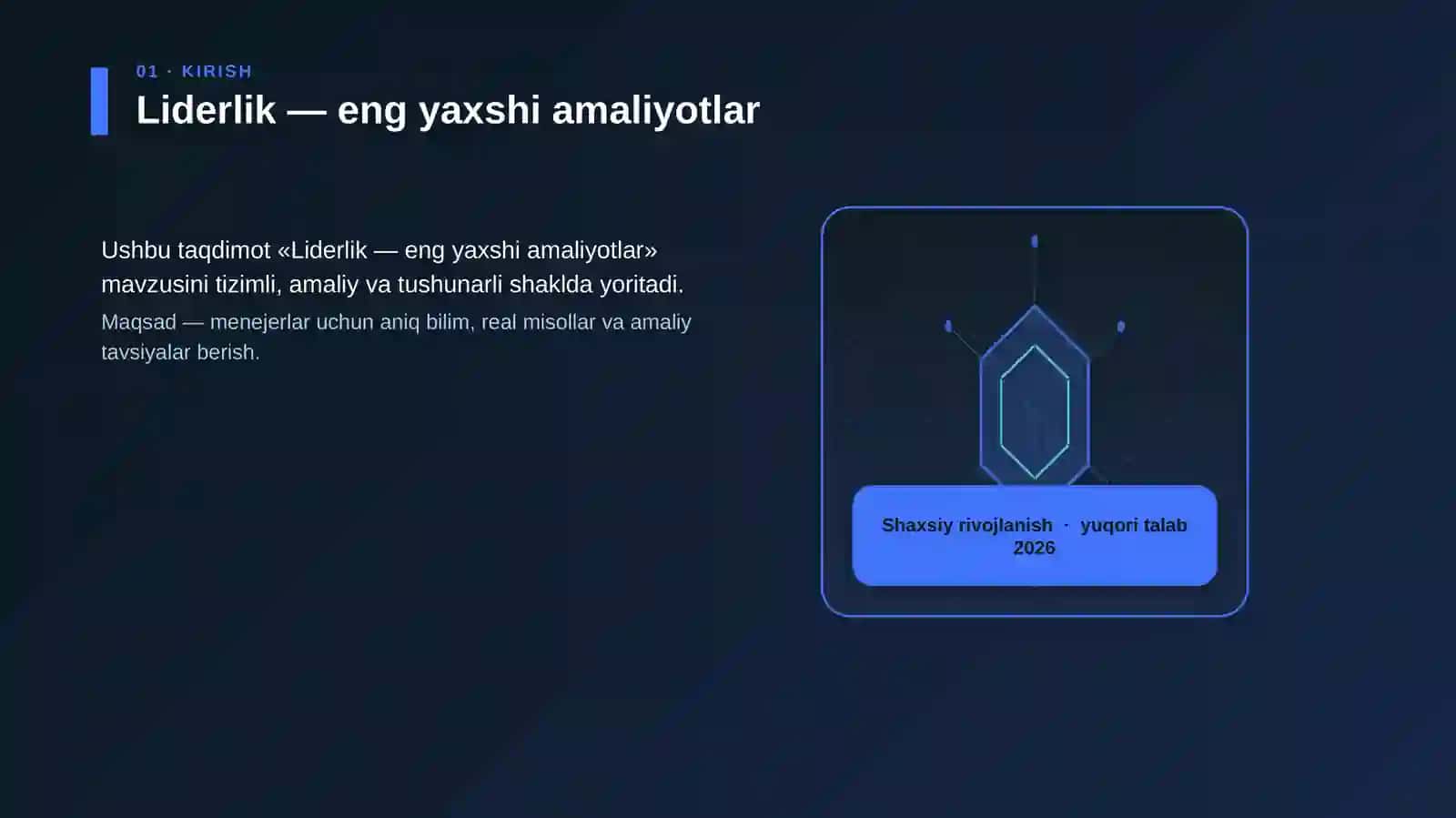 Liderlik — eng yaxshi amaliyotlar 3