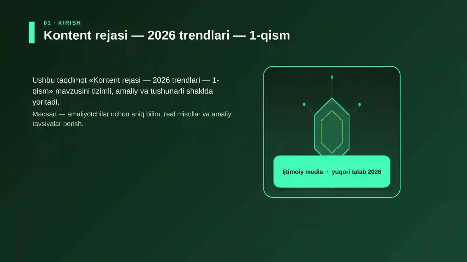 Kontent rejasi — 2026 trendlari — 1-qism 3