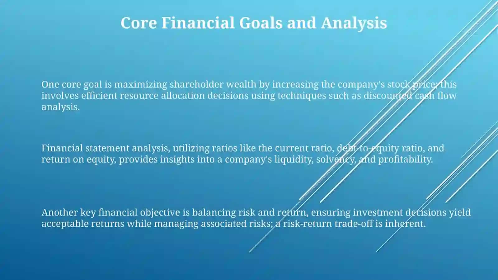 Keyconseptsof financial management 3