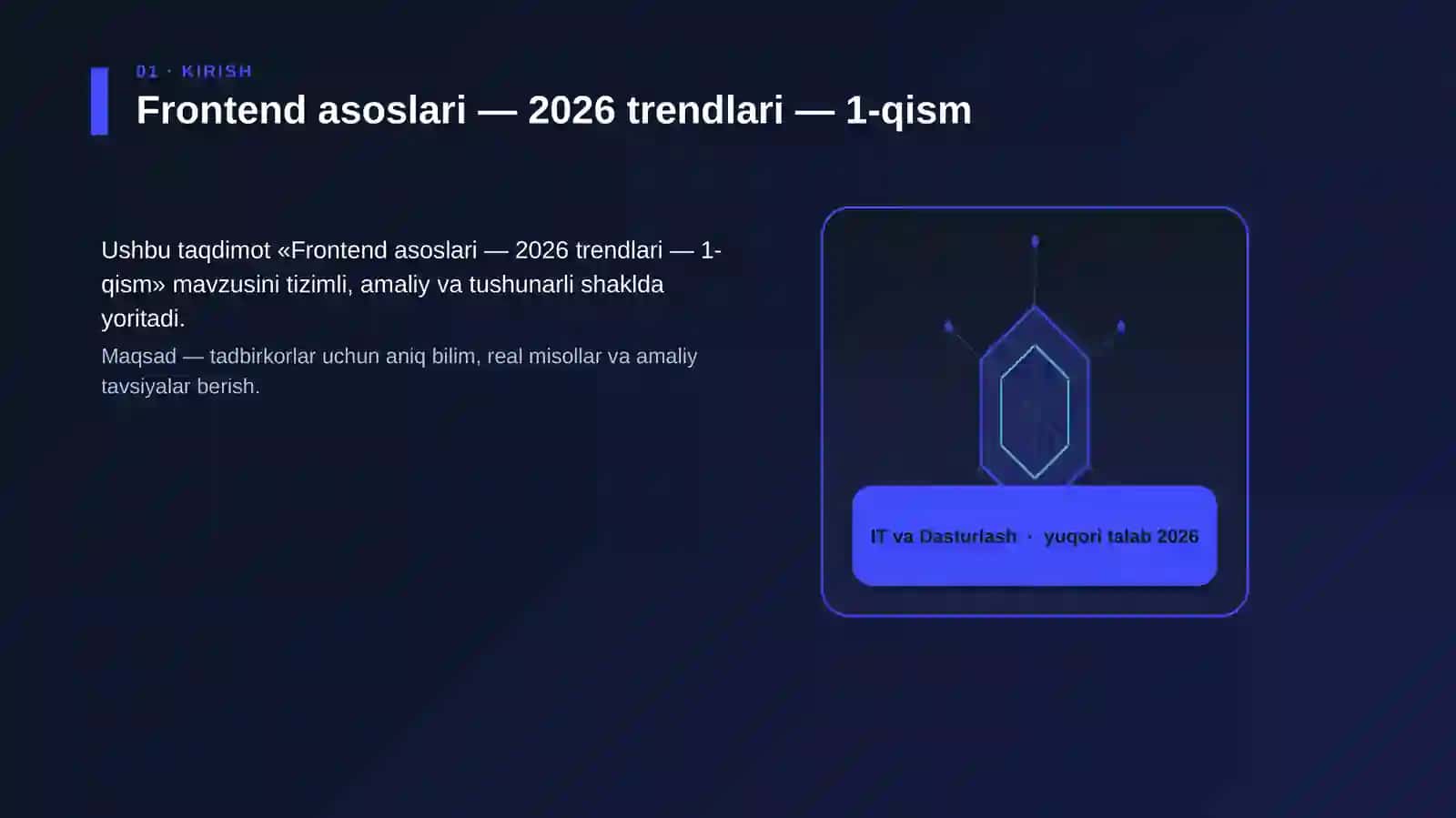 Frontend asoslari — 2026 trendlari — 1-qism 3