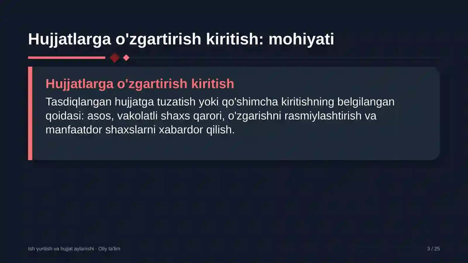developerlik kompaniyalarida hujjatlarga o'zgartirish kiritish tartibi 5456 3