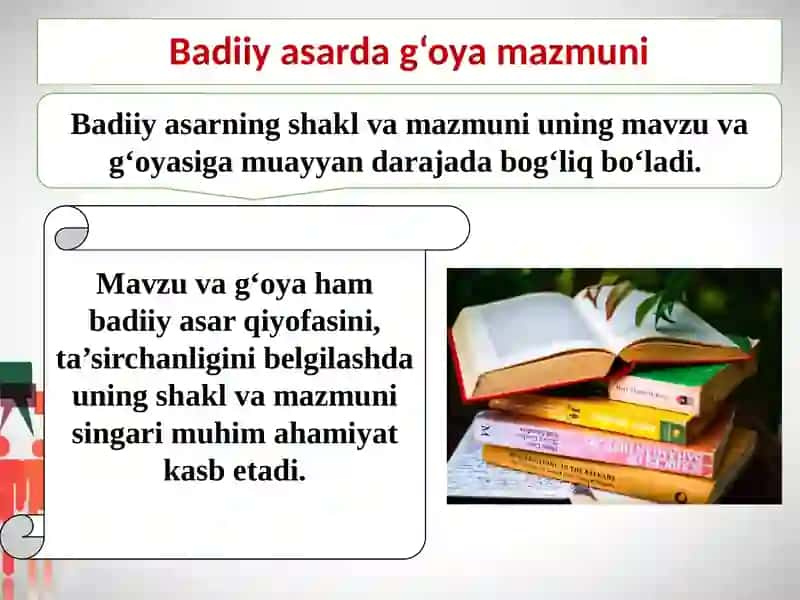 Badiiy asarda g’oya 3