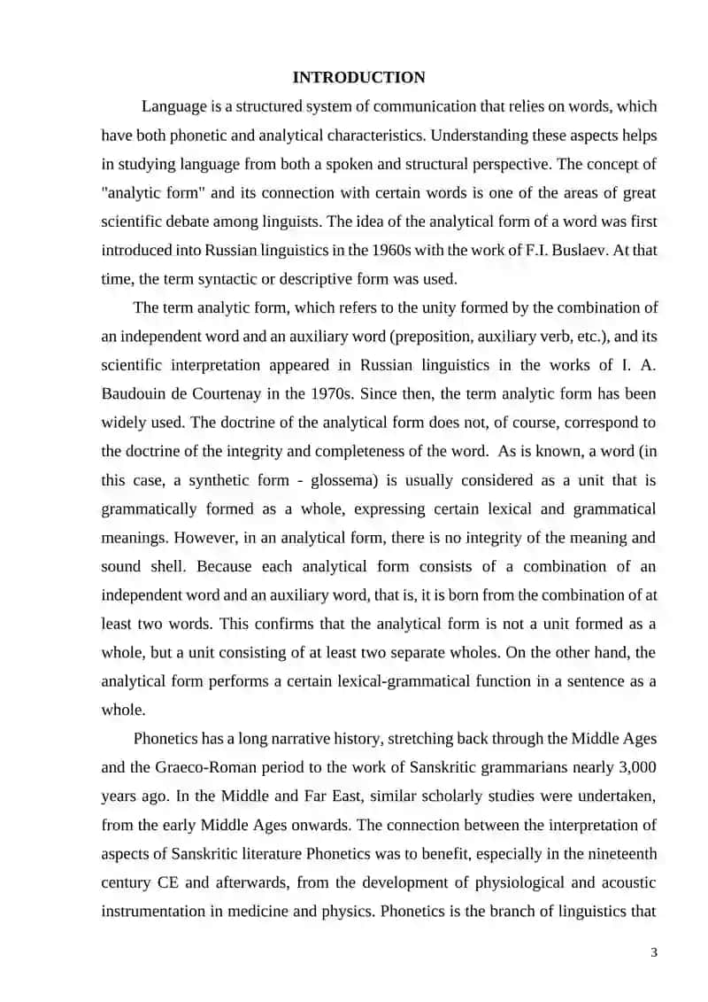 Course Work on Theoretical Aspects of Language Learning 3