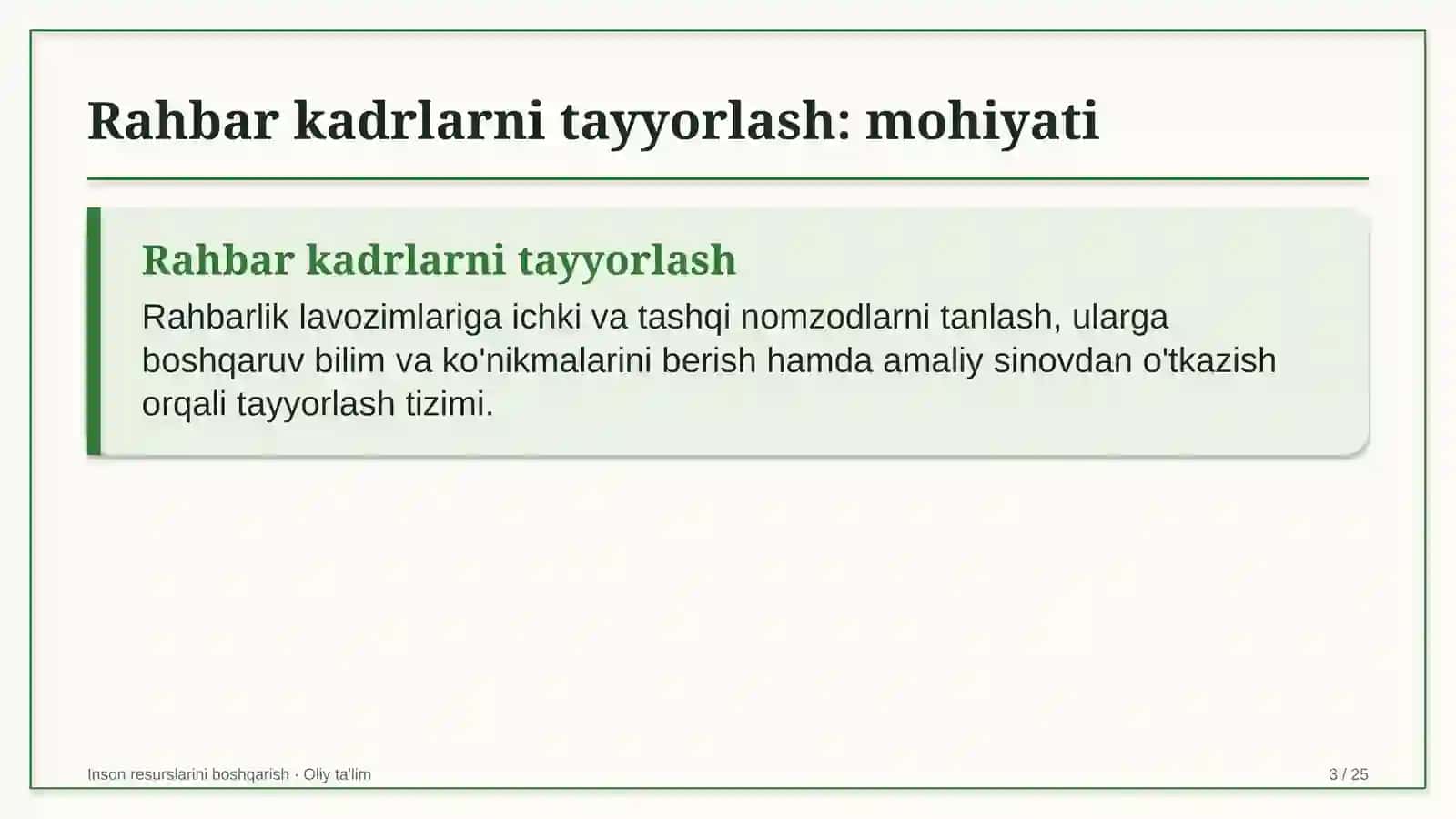 Yo'l xo'jaligida rahbar kadrlarni tayyorlash 3
