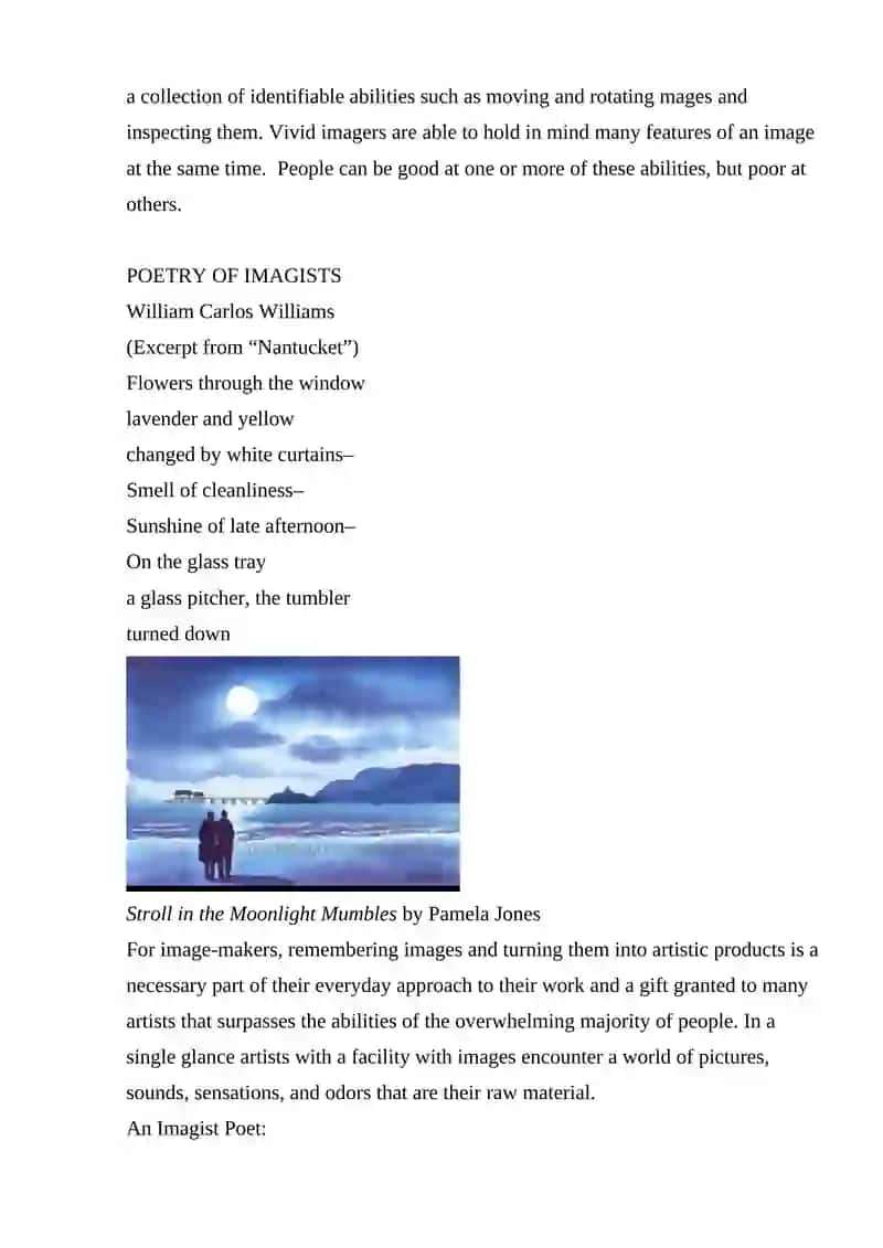 ARTISTIC IMAGE AND IMAGERY 3