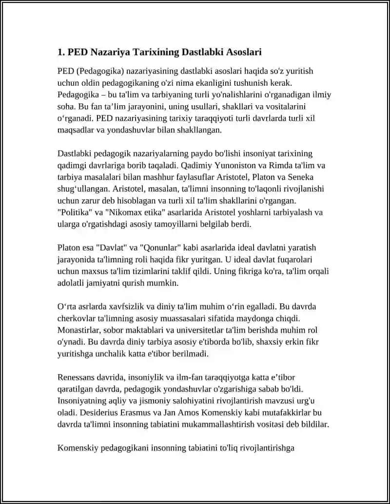 PED NAZARIYA TARIXI 3