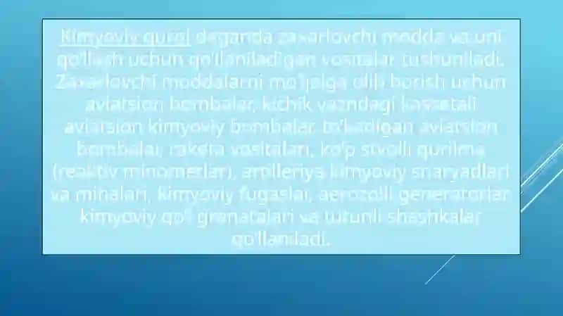Kimyoviy qurol 3
