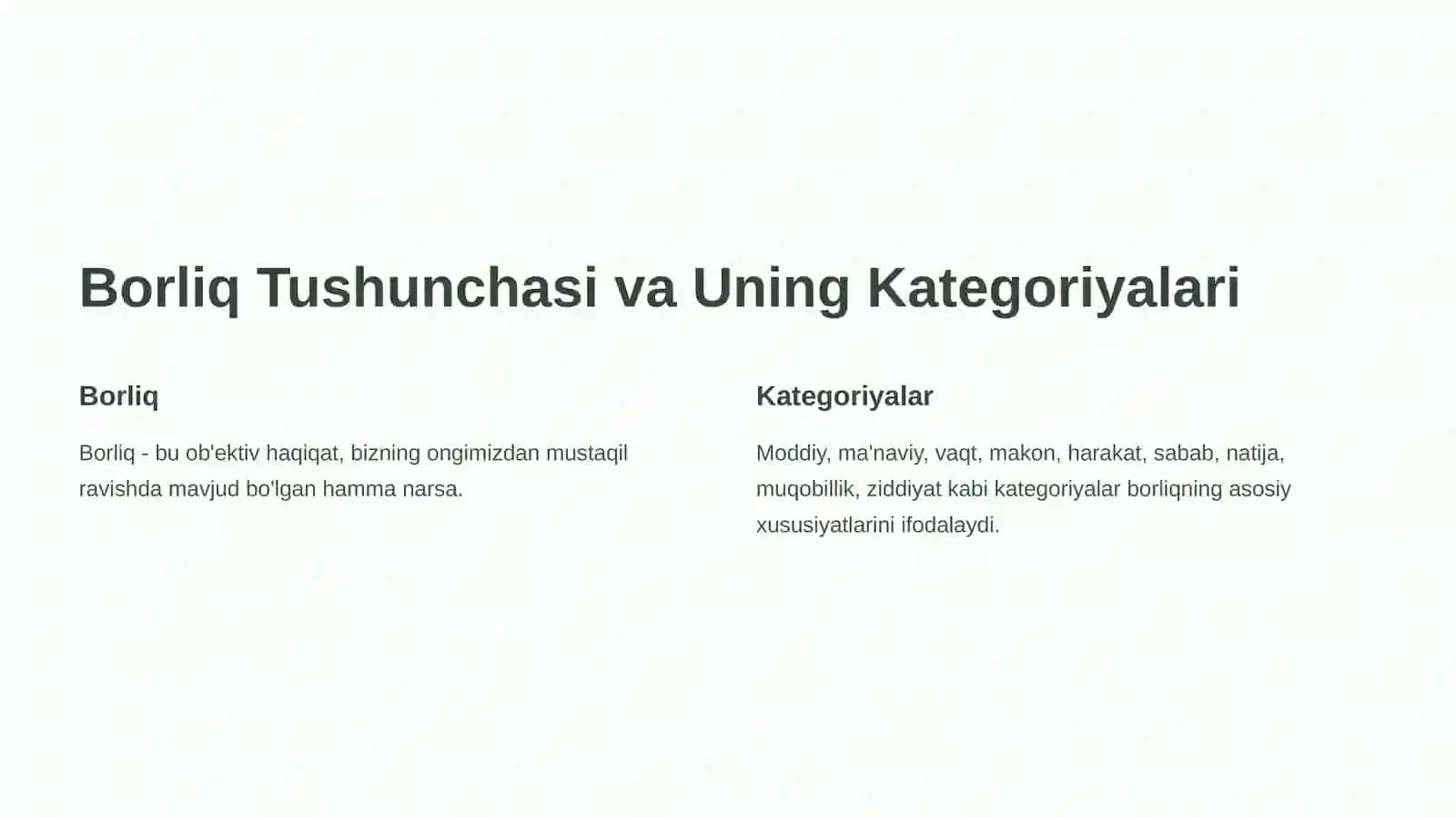 Borliq Falsafasi 3