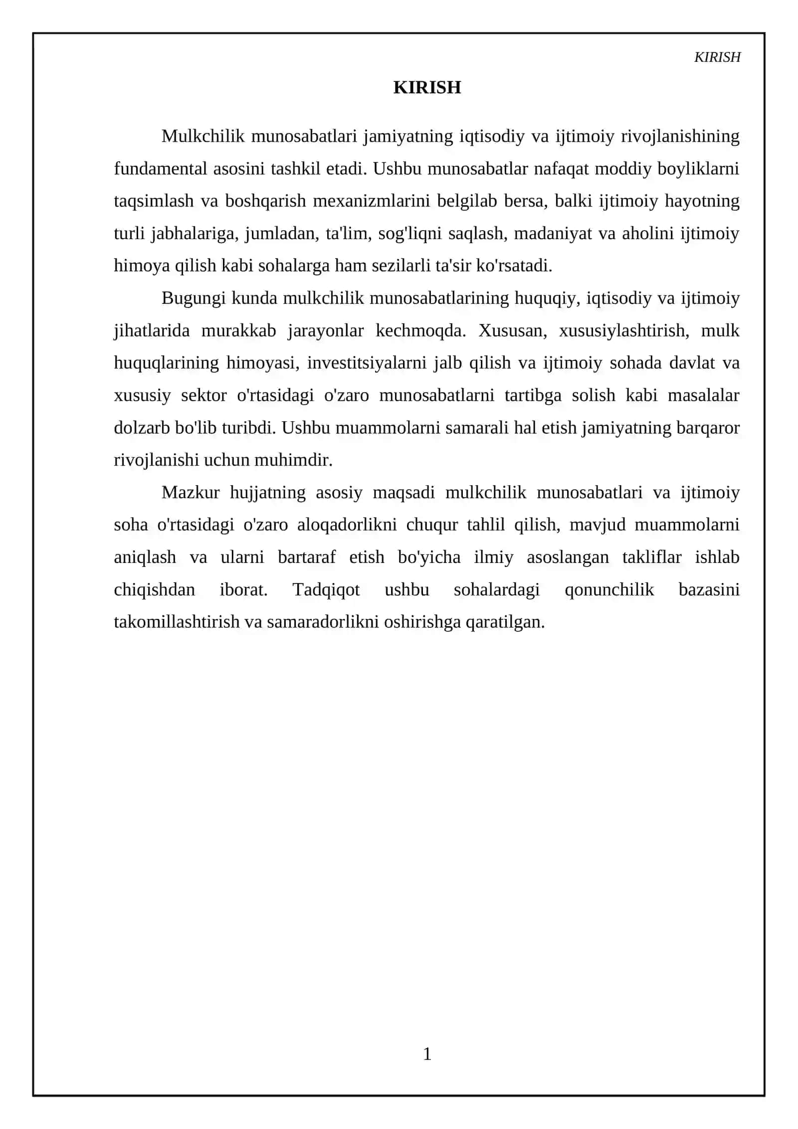 Mulkchilik munosabatlari va ijtimoiy soha 3
