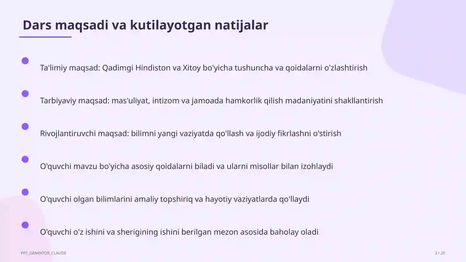 Qadimgi Hindiston va Xitoy (6-sinf) 3