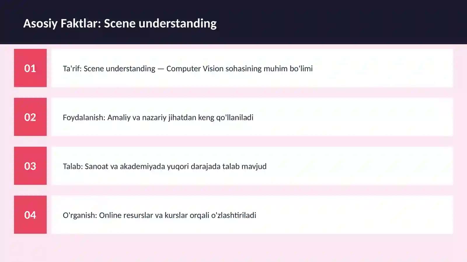 Scene understanding 3
