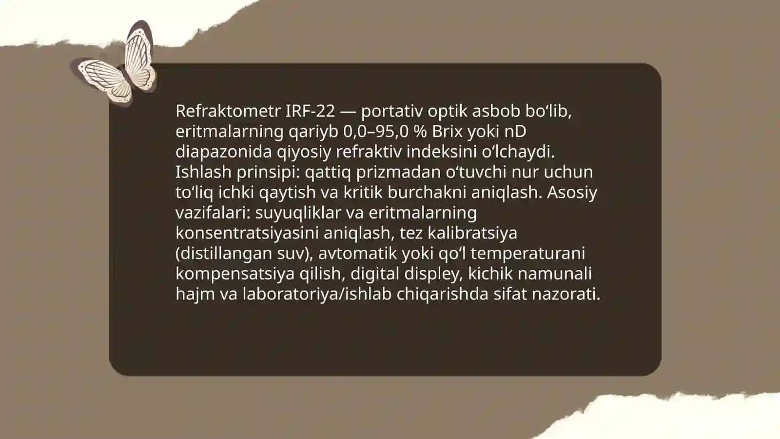 Refraktometr IRF-22 3