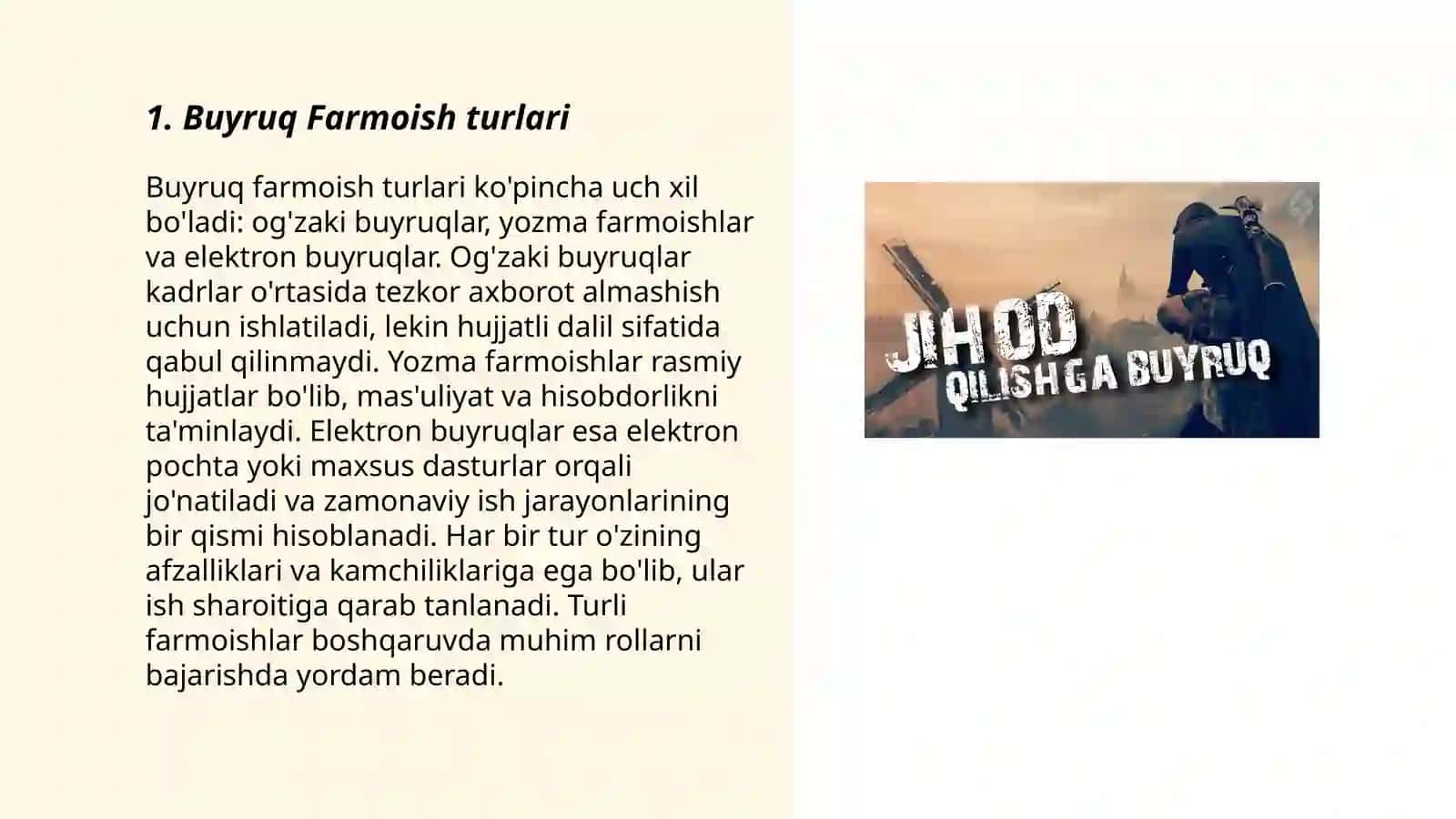 Buyruq Farmoish 3