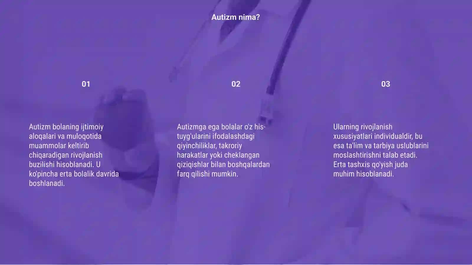 Autizim bilan bolalar rivojlanishining oziga hos xususiyatlari 3