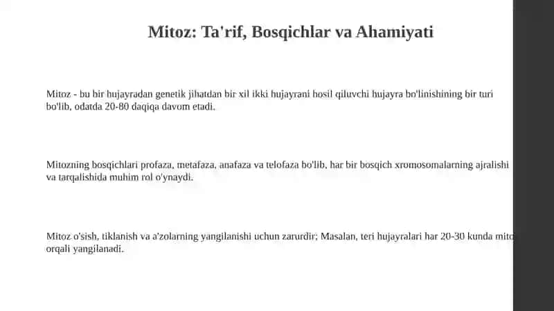 Mitoz va Meyoz 3