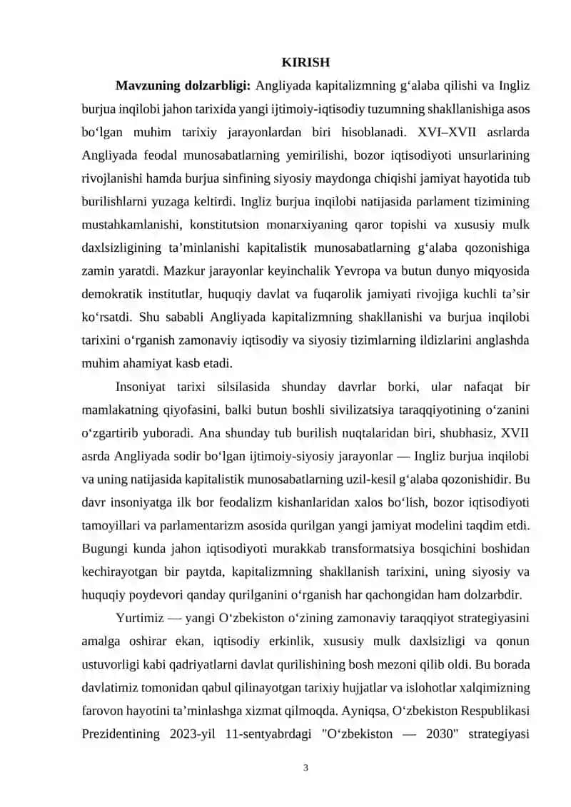 ANGLIYADA KAPITALIZMNING G’ALABA QILISHI VA INGLIZ BURJUA INQILOBI 3