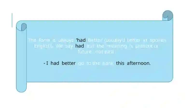 Had better 3