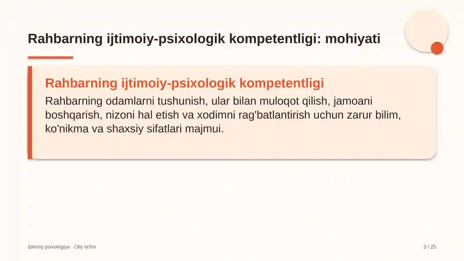 IJTIMOIY PSIXOLOGIYA · OLIY TA'LIM 3