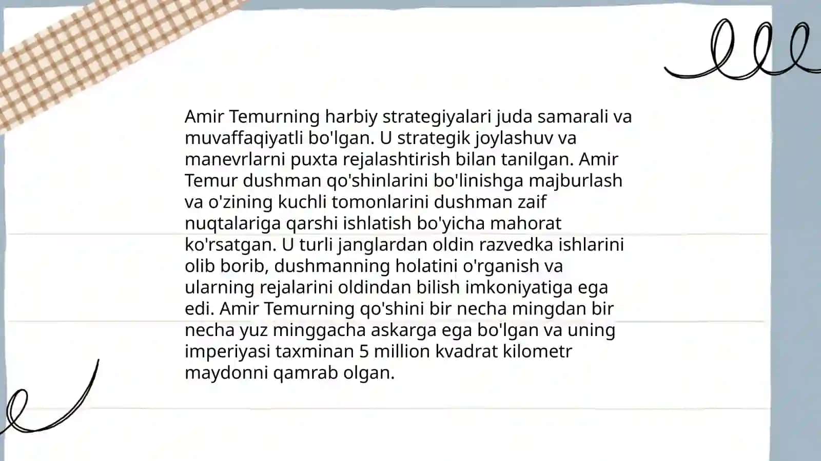 Amir Temurning harbiy strategiyalari 3