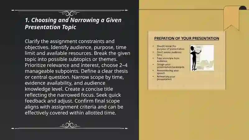 Choosing and Narrowing a Given Presentation Topic 3