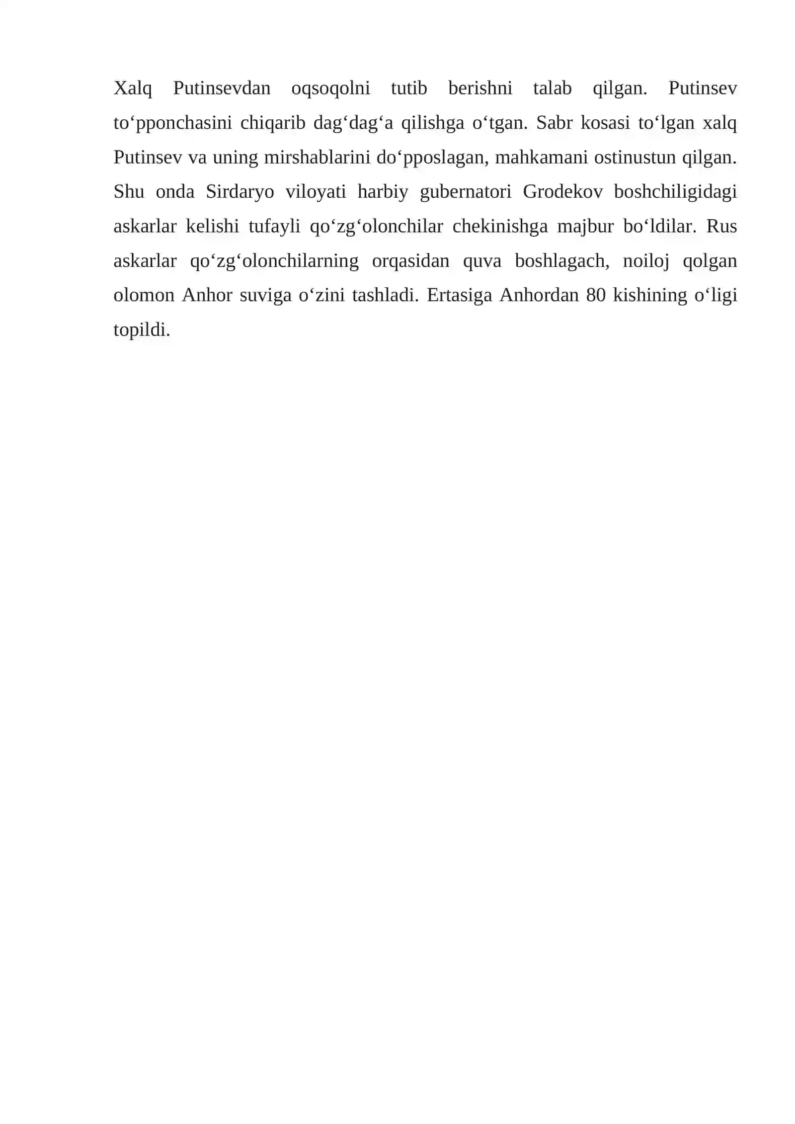 Toshkent «Vabo isyoni» 3