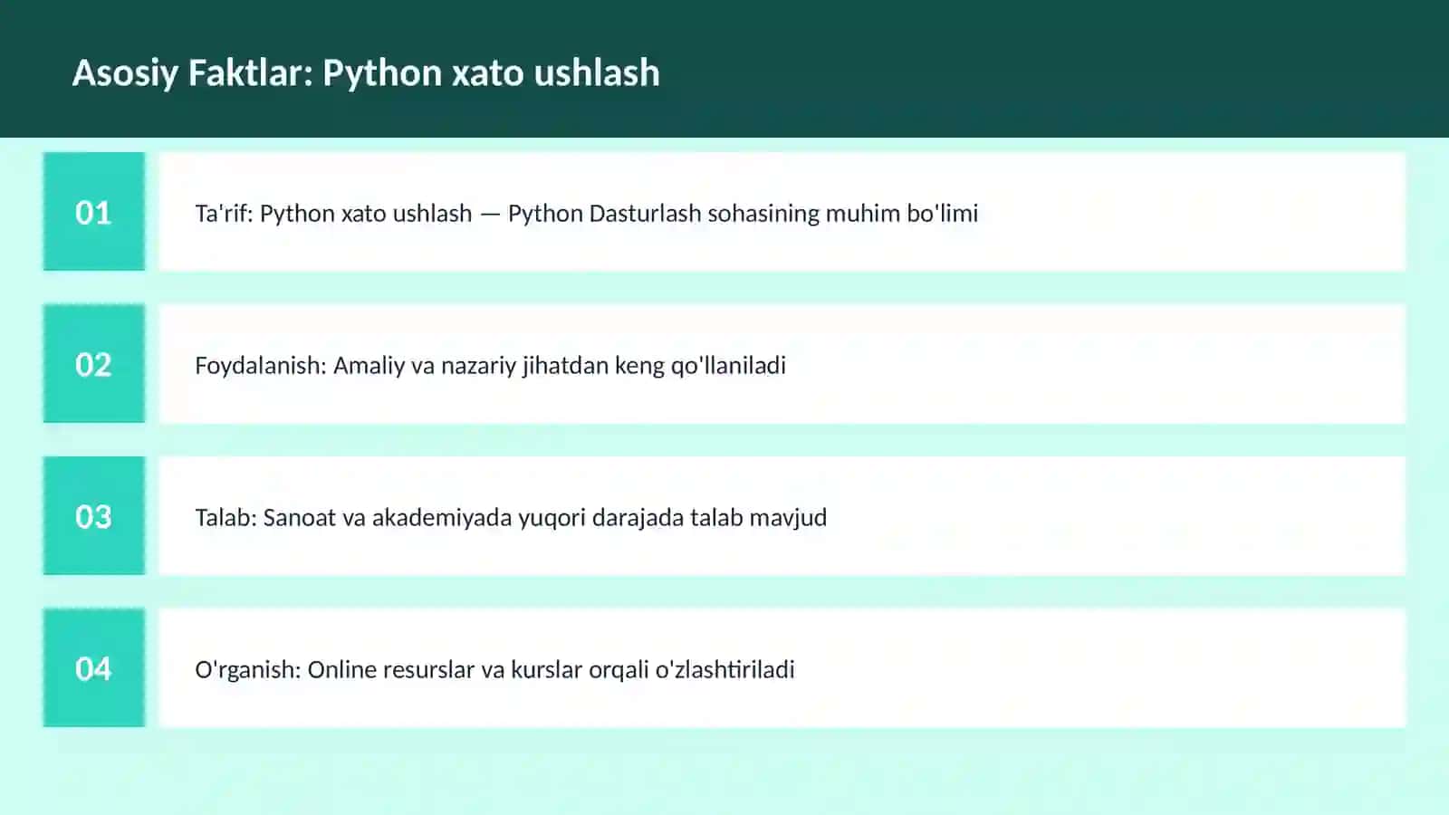 Python xato ushlash 3