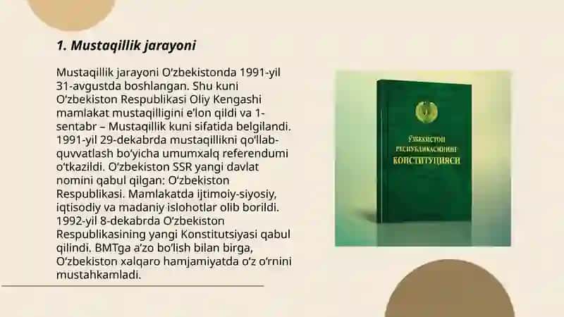 Mustaqillik jarayoni 3