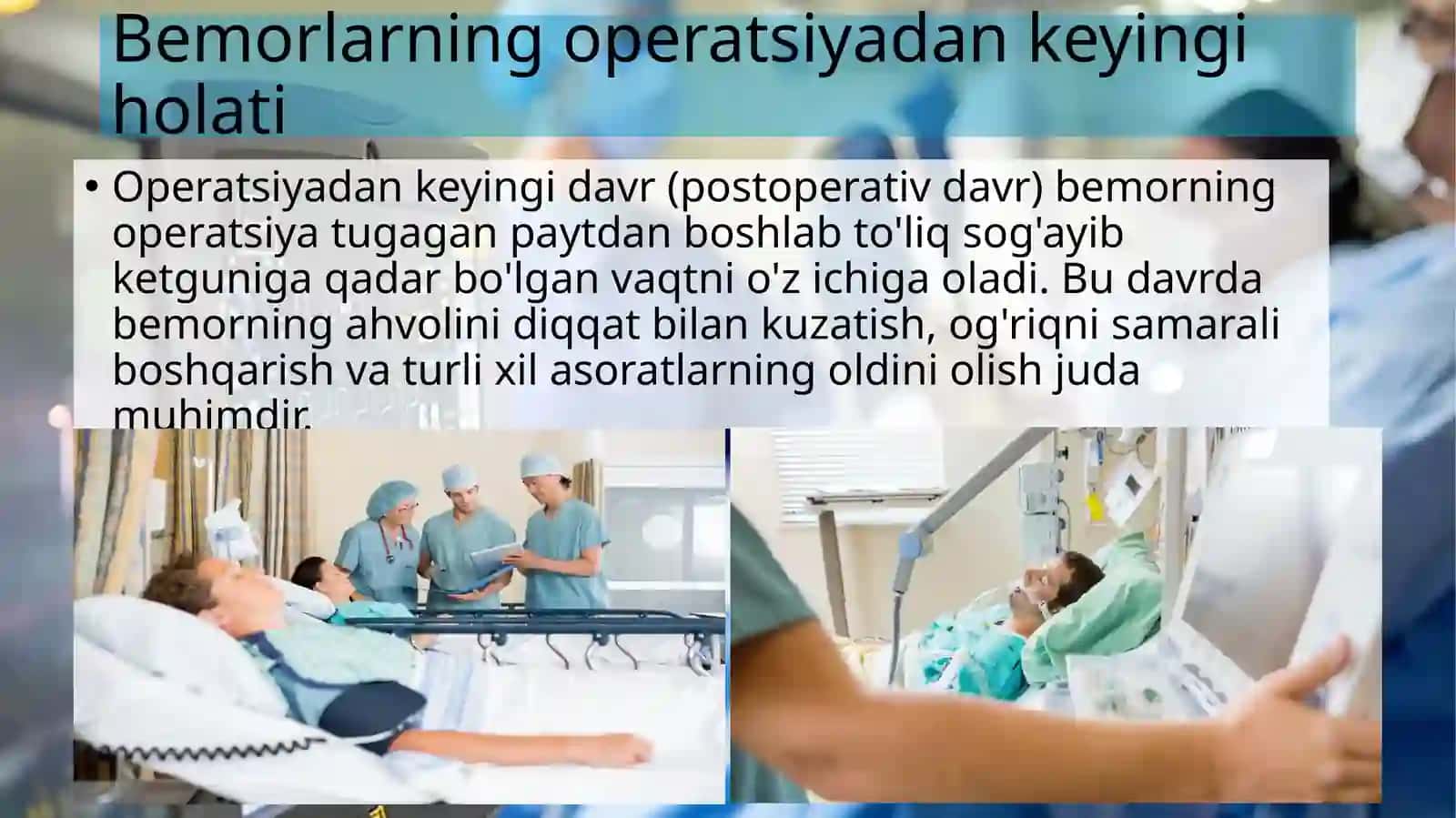 operatsiyadan keyingi davr 3