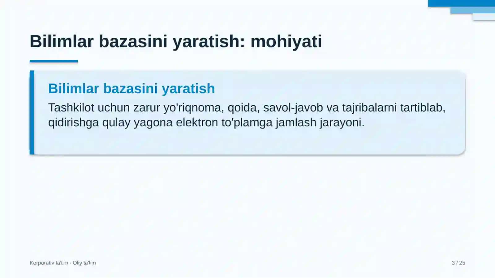 Avtoservis korxonalarida bilimlar bazasini yaratish 3
