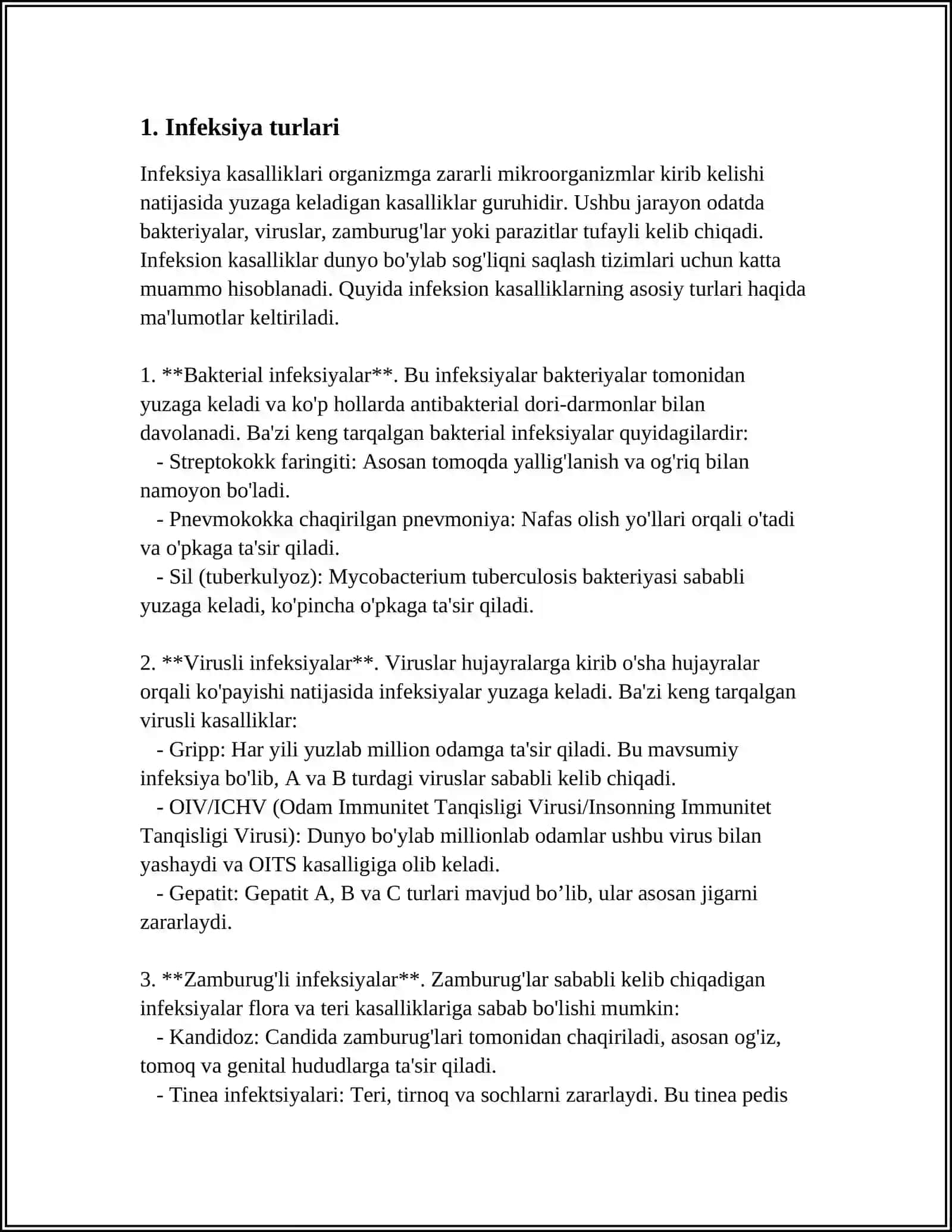 INFEKSIYA VA INFEKSION JARAYON 3
