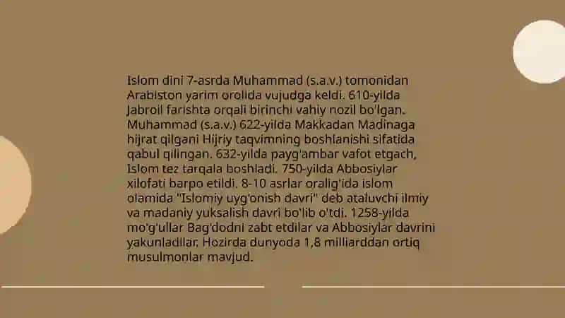 Islom dini tarixi 3