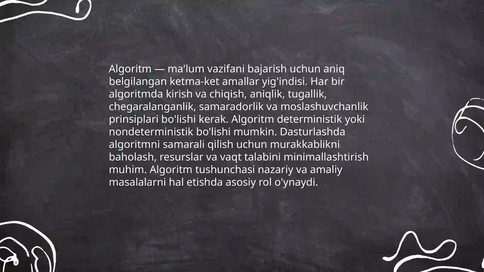 Algoritm tushunchasi 3