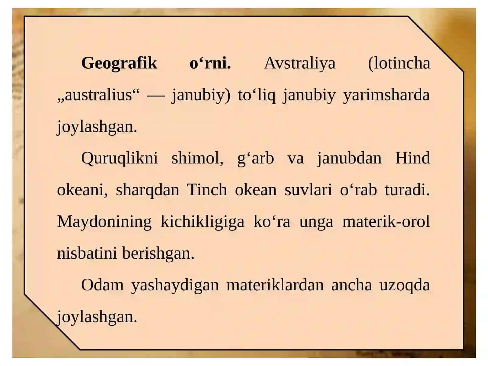 AVSTRALIYA VA OKEANIYA 3