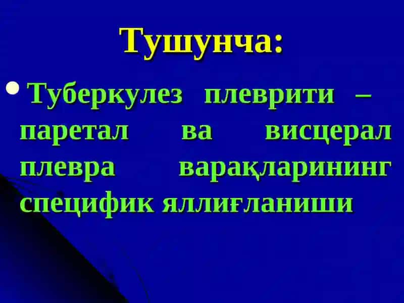 Plevra tuberkulezi tuberkulez plevrit sil plevriti 3