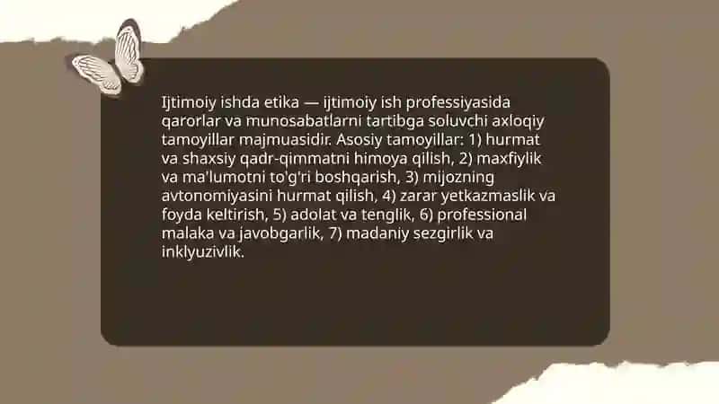 Ijtimoiy ishda etikaning ahamiyati 3