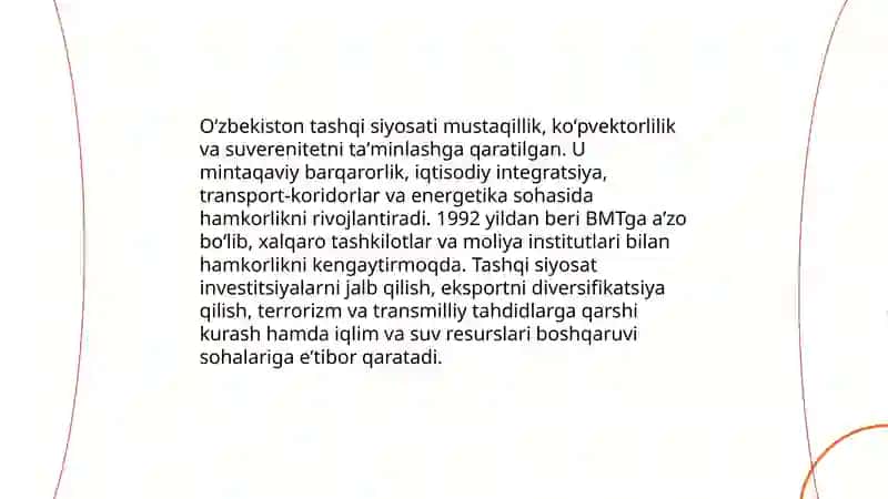 Oʻzbekiston va jahon hamjamiyati 3