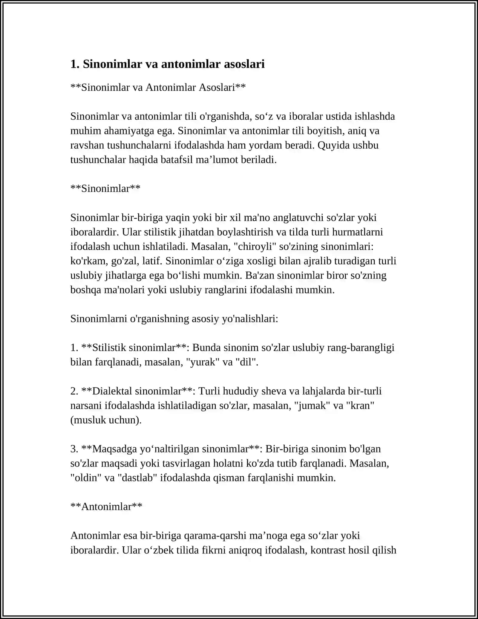 SYNONYM AND ANTONYMS 3