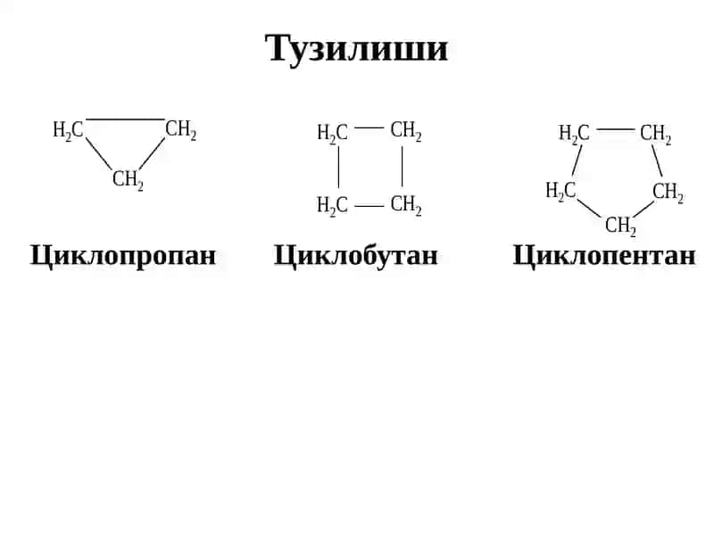 Циклоалканлар (Циклопарафинлар) 3