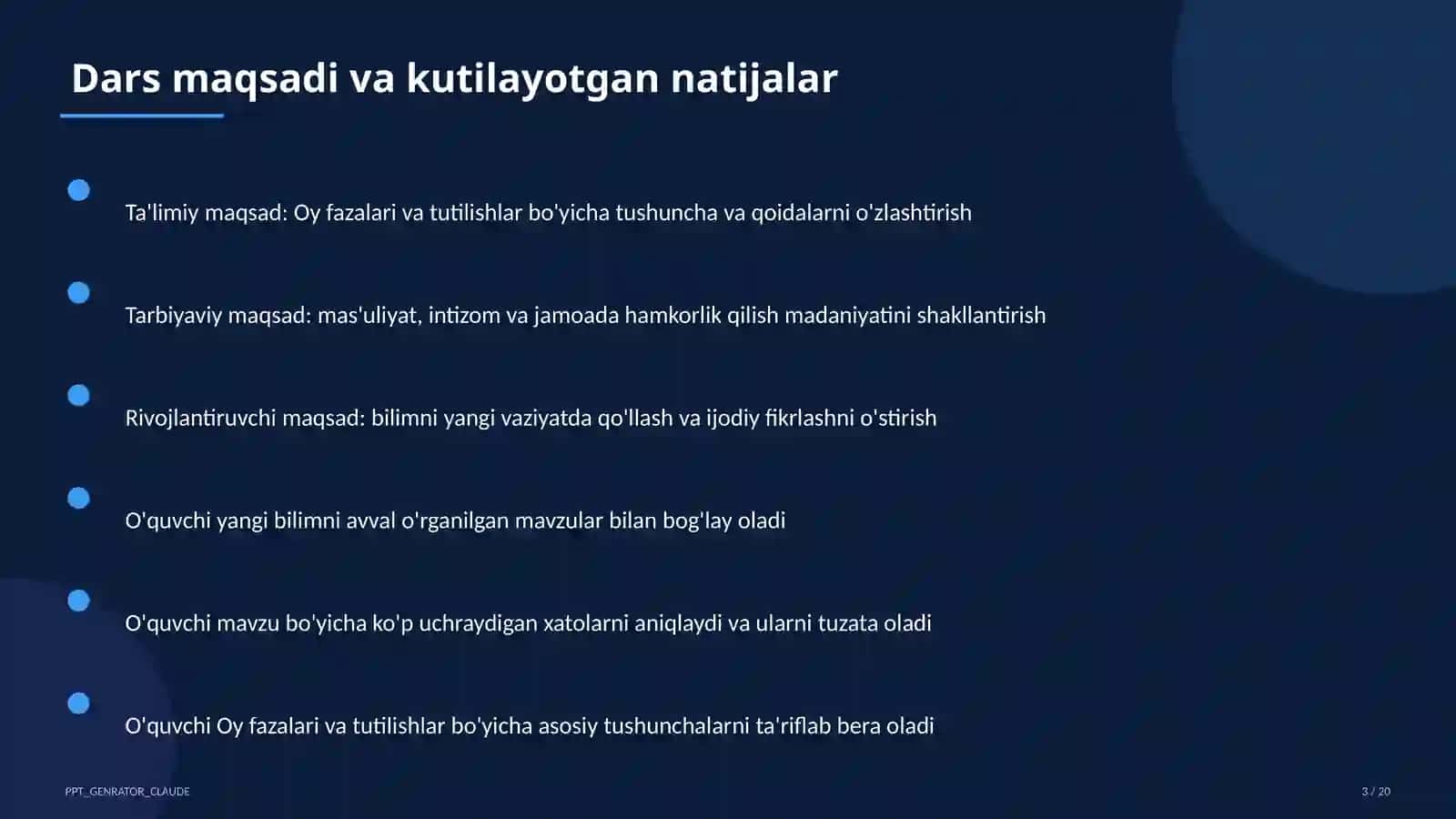Oy fazalari va tutilishlar (9-sinf) 3