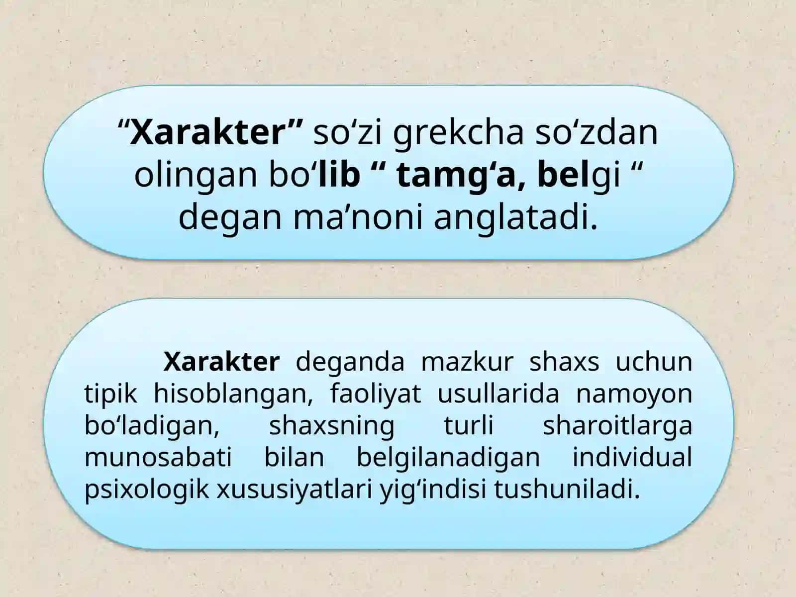 Xarakter 3
