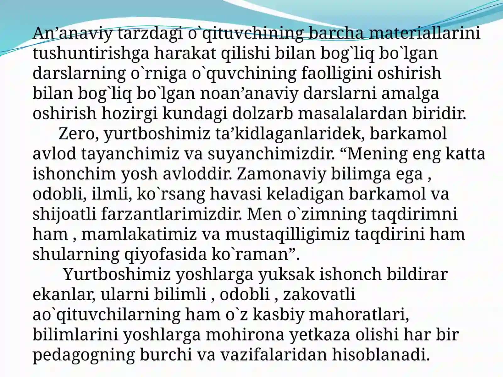 "Kadrlar tayyorlash milliy dasturi" 3
