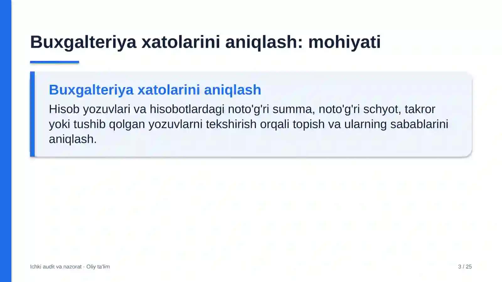 Developerlik kompaniyalarida buxgalteriya xatolarini aniqlash 3
