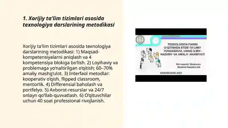 Xorijiy ta'lim tizimlari asosida texnologiya darslarining metodikasi 3