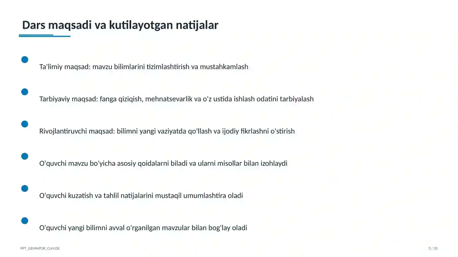 Belgi va harakat bildirgan so'zlar (2-sinf) 3